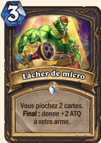 Mic drop carte Hearhstone
