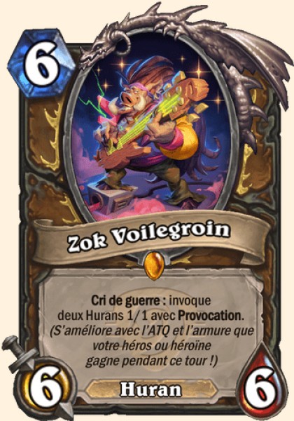 Zok Voilegroin carte Hearhstone