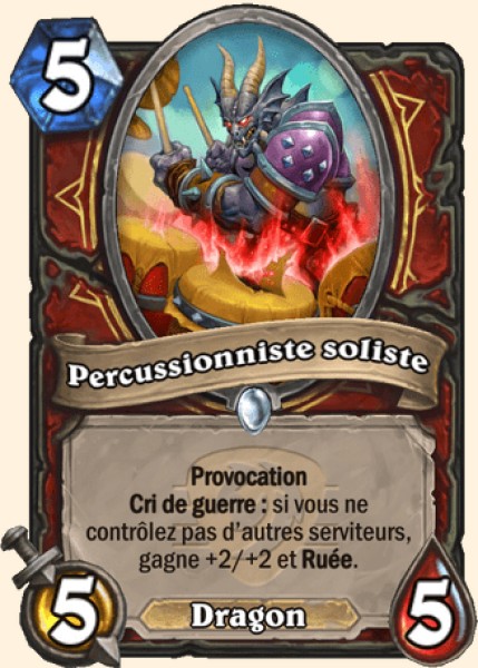Batteur soliste carte Hearhstone