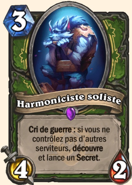 Harmoniciste soliste carte Hearhstone