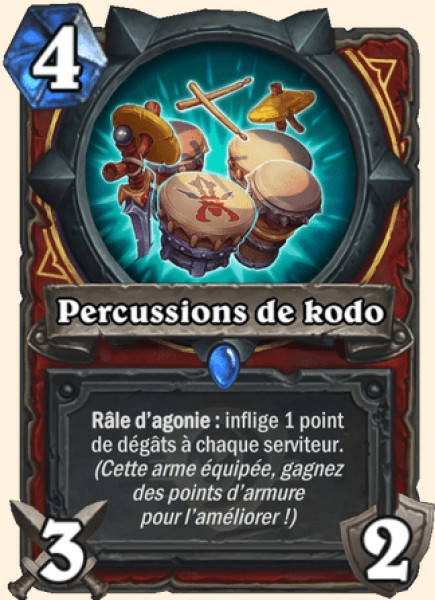 Percussions de kodo carte Hearhstone
