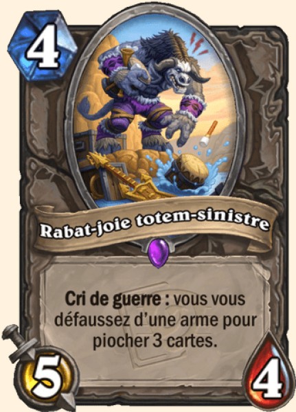 Rabat-joie totem-sinistre carte Hearhstone