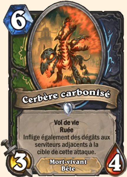 Cerbere carbonise carte Hearhstone
