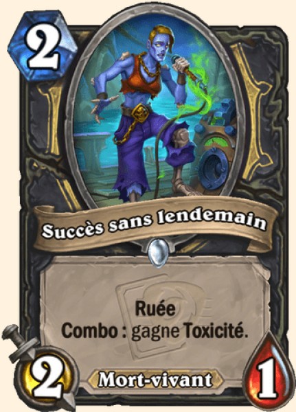 Succes sans lendemain carte Hearhstone