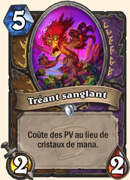 Treant sanglant carte Hearhstone