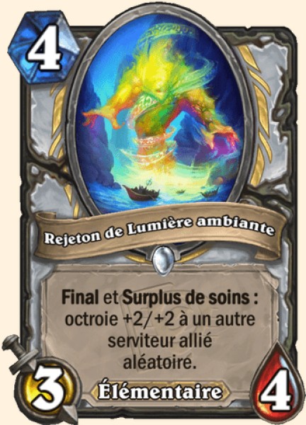 Rejeton de Lumiere ambiante carte Hearhstone