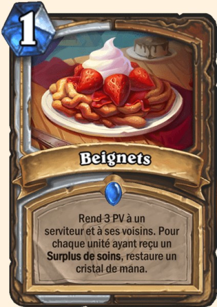 Beignets carte Hearhstone
