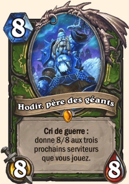 Hodir, pere des geants carte Hearhstone