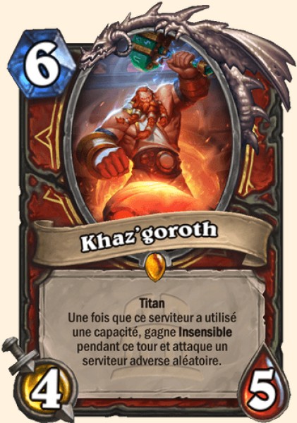Khaz'goroth carte Hearhstone