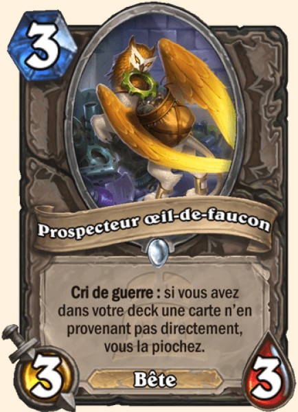 Prospecteur oeil-de-faucon carte Hearhstone