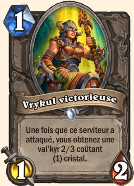 Vrykul victorieuse carte Hearhstone