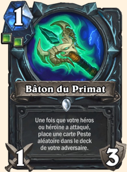 Baton du Primat carte Hearhstone