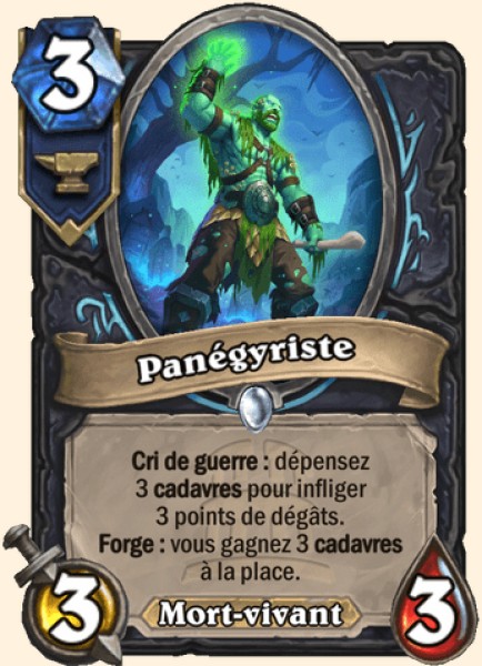 Panegyriste carte Hearhstone