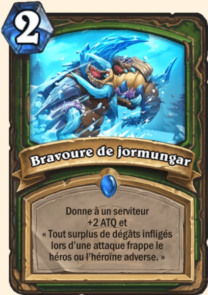 Bravoure de jormungar carte Hearhstone