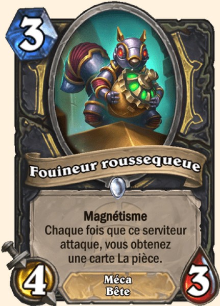 Fouineur roussequeue carte Hearhstone
