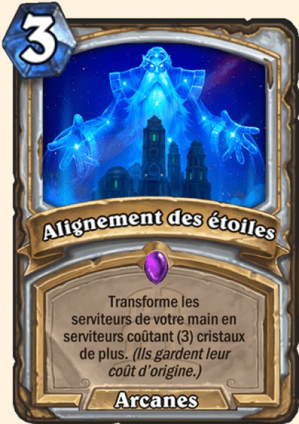 Alignement des etoiles carte Hearhstone