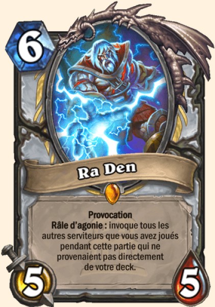 Ra Den carte Hearhstone
