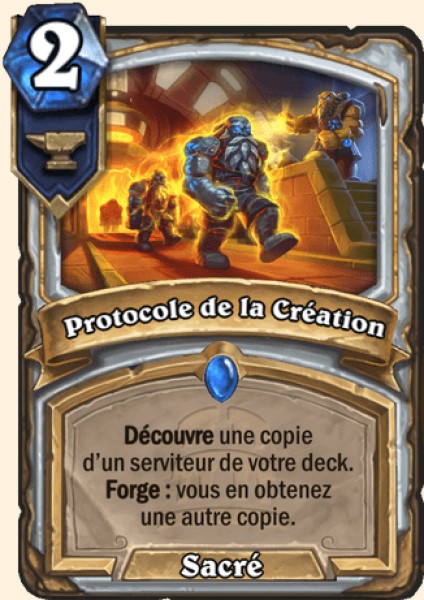 Protocole de la Creation carte Hearhstone