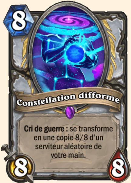 Constellation difforme carte Hearhstone