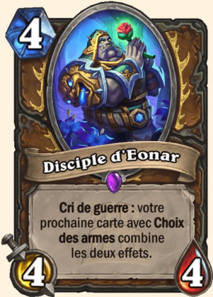 Disciple d'Eonar carte Hearhstone