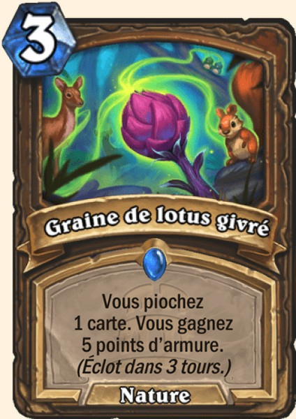 Graine de lotus givre carte Hearhstone