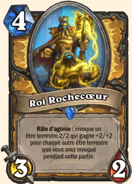 Roi Coeur-de-pierre carte Hearhstone