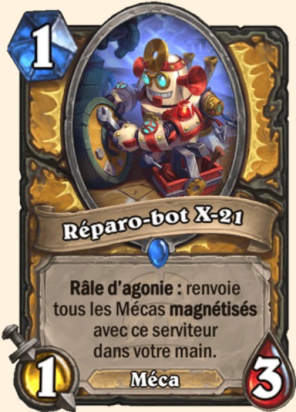 Reparo-bot X-21 carte Hearhstone