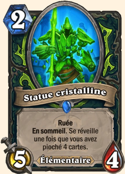 Statue cristalline carte Hearhstone