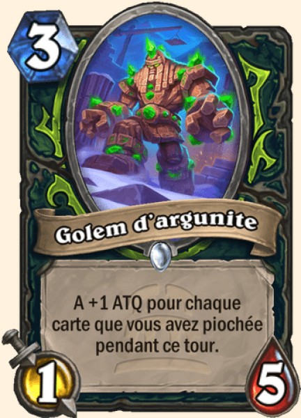 Golem d'argunite carte Hearhstone