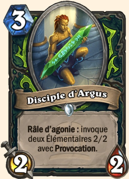 Disciple d'Argus carte Hearhstone