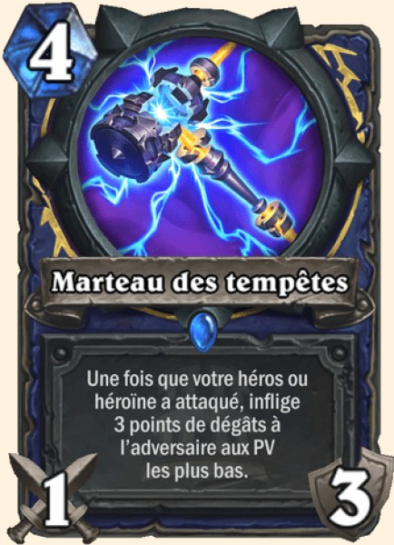 Marteau de tempete carte Hearhstone