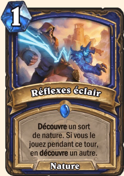 Reflexes eclair carte Hearhstone