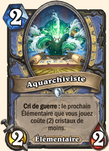 Aquarchiviste carte Hearhstone