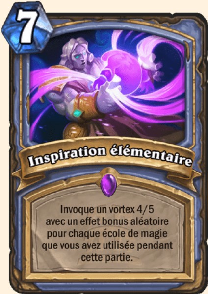 Inspiration elementaire carte Hearhstone