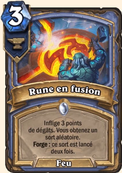 Rune en fusion carte Hearhstone