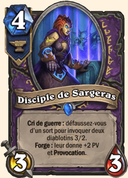 Disciple de Sargeras carte Hearhstone