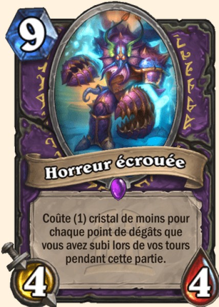 Horreur ecrouee carte Hearhstone