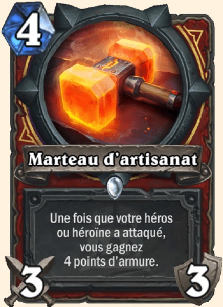 Marteau d'artisanat carte Hearhstone