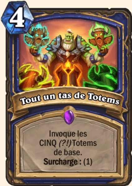 Tout un tas de totems carte Hearhstone