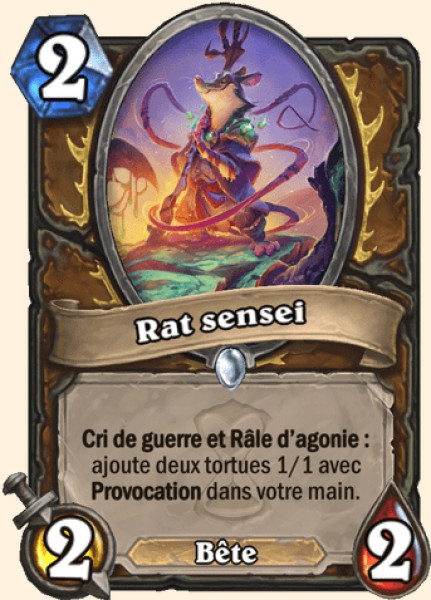 Rat sensei carte Hearhstone