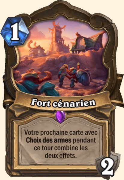 Fort cenarien carte Hearhstone