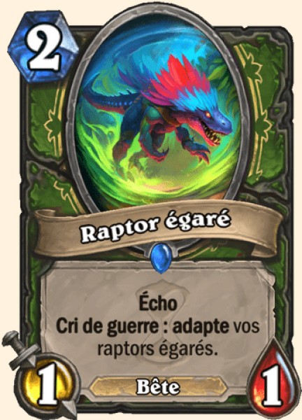 Raptor egare carte Hearhstone