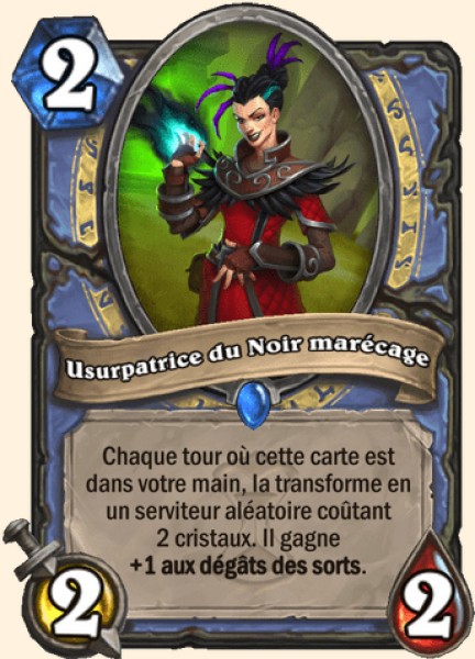 Usurpatrice du Noir marecage carte Hearhstone