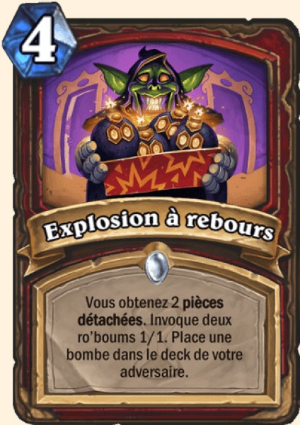 Explosion a rebours carte Hearhstone
