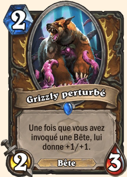 Grizzly perturbe carte Hearhstone