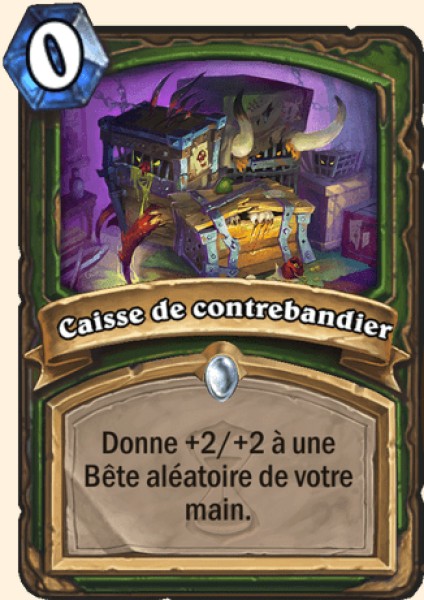 Caisse de contrebandier carte Hearhstone