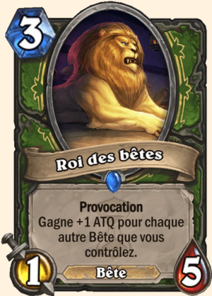 Roi des betes carte Hearhstone