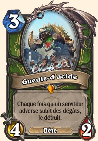 Gueule-d'acide carte Hearhstone