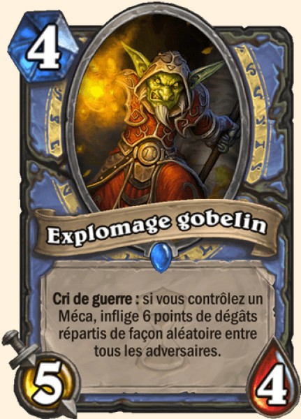 Explomage gobelin carte Hearhstone