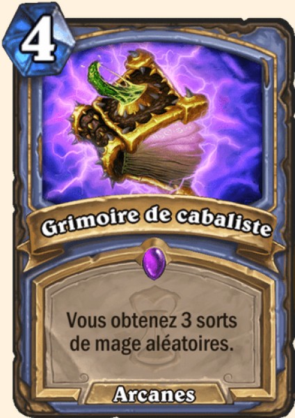 Grimoire de cabaliste carte Hearhstone
